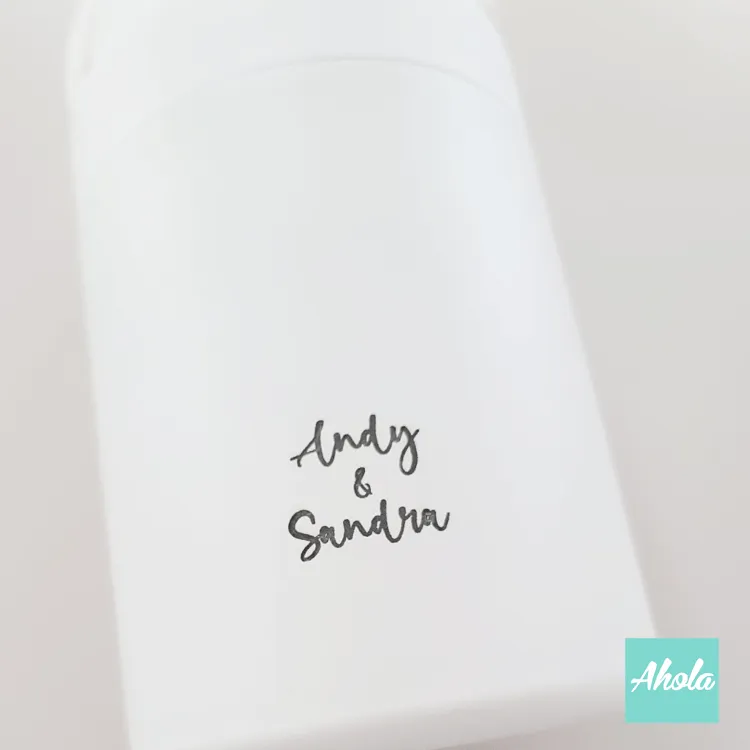 【White】 Engraved name Stainless Steel Insulated Flask 刻名不鏽鋼真空保溫瓶