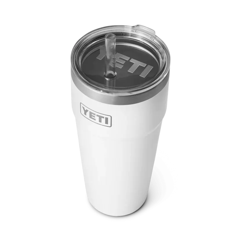 Yeti Rambler 26 Oz Straw Cup White