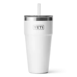 Yeti Rambler 26 Oz Straw Cup White